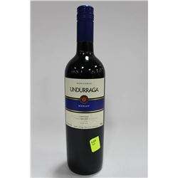 750ML BOTTLE OF UNDURRAGA 2011 MERLOT 13.5%