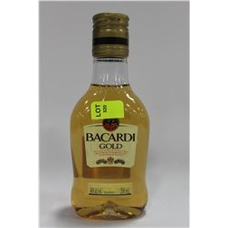 200ML BOTTLE OF BACARDI GOLD 40% X2