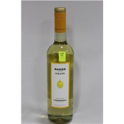 750ML BOTTLE OF NAKED GRAPE CHARDONNAY 12.5%