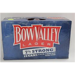 CASE OF 15 BOW VALLEY 7% STRONG BEER CANS