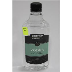 375ML BOTTLE OF HIGHWOOD VODKA 40% X 5
