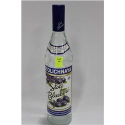 750ML BOTTLE OF STOLI BLUEBERI VODKA 37.5%