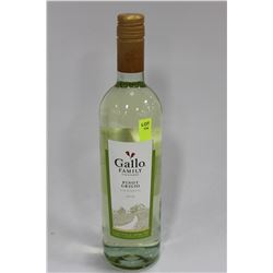 750ML BOTTLE OF GALLO FAMILY WHITE WINE 11.5%