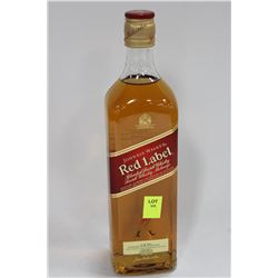 750ML BOTTLE OF RED LABEL SCOTCH WHISKY 40%