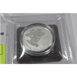 2012 $20 DIAMOND JUBILEE .9999 PURE SILVER COIN