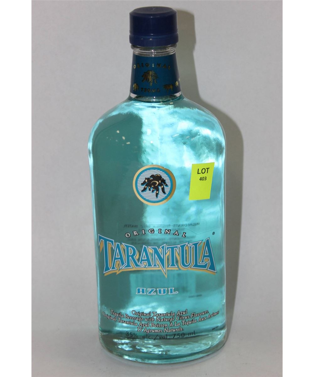 750ML BOTTLE OF TARANTULA AZUL TEQUILA 35