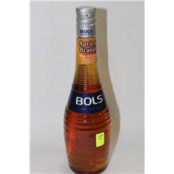 750ML BOTTLE OF BOLS APRICOT BRANDY 24% (ONLY ONE)