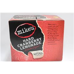 CASE OF 12 MIKES HARD CRANBERRY BOTTLES (ONLY ONE)
