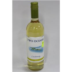 750ML BOTTLE OF TWO OCEANS 2012 CHARDONNAY 13.5%