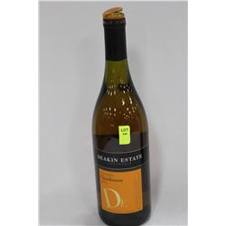 750ML BOTTLE OF DEAKIN ESTATES 2005 CHARDONNAY