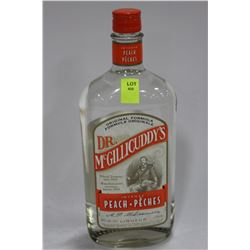 750ML BOTTLE OF DR MCGILLICUDDYS PEACH