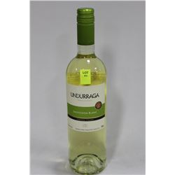 750ML BOTTLE OF UNDURRAGA WHITE WINE 13%