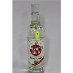 750ML BOTTLE OF HAVANA CLUB RUM 40%