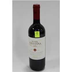 750ML BOTTLE OF SANTA CRISTINA RED WINE 13.5%