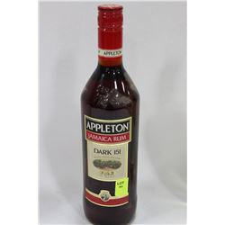 750ML BOTTLE OF APPLETON JAMAICA DARK RUM 75.5%