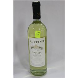 750ML BOTTLE OF RUFFINO 2010 WHITE WINE 12%