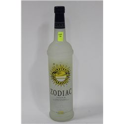 750ML BOTTLE OF ZODIAC VODKA 40%