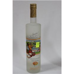 750ML BOTTLE OF VAN GOGH COCONUT VODKA 35%
