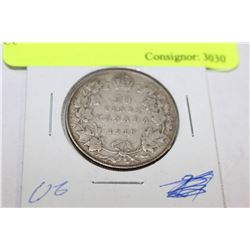 1918 GEORGE V SILVER 50 CENT COIN