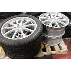 PAIR OF 225/50R18 BLIZZAK WINTER TIRES