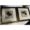 Image 1 : PAIR OF SHOWHOME LEAF PICTURES