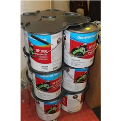 12 CANS OF GENERAL PAINT HP2000 CLEAR BASE