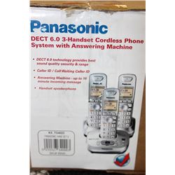 PANASONIC 3 PHONE CORDLESS PHONE SYSTEM