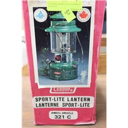 COLEMAN SPORT-LITE LANTERN & 2 MANTLES