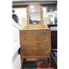 Image 1 : 1931 ART DECO DRESSER W/ MIRROR
