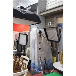 PHOTO LIGHTING INCLUDES 4 LIGHTS/CAMERA TRI-POD