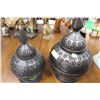 Image 1 : SHOWHOME PAIR OF METAL ORNAMENTS