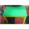 Image 1 : GREEN AND YELLOW CHILDRENS TABLE