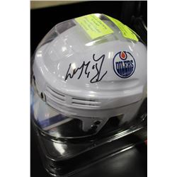 WAYNE GRETZKY SIGNED EDMONTON OILERS MINI HELMET