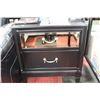 Image 1 : BLACK AND MIRRORED 2 DRAWER NIGHT STAND
