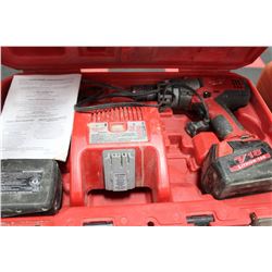 MILWAUKEE 18V DRILLS, 2 IMPACT DRIVERS &