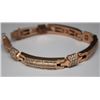 Image 3 : 14K ROSE GOLD GENTLEMAN'S DIAMOND BRACELET