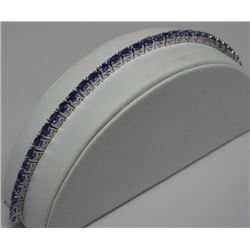 STERLING SILVER TANZANITE BRACELET