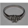 Image 1 : 14KT GOLD DIAMOND(0.3ct & 0.1ct) RING