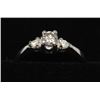 Image 2 : 14KT GOLD DIAMOND(0.3ct & 0.1ct) RING