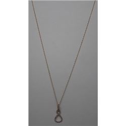 14KT YELLOW/WHITE GOLD DIAMOND PENDANT NECKLACE