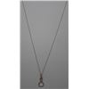 Image 1 : 14KT YELLOW/WHITE GOLD DIAMOND PENDANT NECKLACE