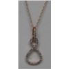 Image 2 : 14KT YELLOW/WHITE GOLD DIAMOND PENDANT NECKLACE