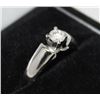 Image 2 : 14KT GOLD DIAMOND (0.32ct) RING