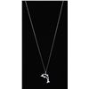 Image 1 : 14KT GOLD DIAMOND (0.2ct) PENDANT NECKLACE