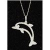Image 2 : 14KT GOLD DIAMOND (0.2ct) PENDANT NECKLACE