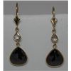 Image 1 : 14KT GOLD BLACK DIAMOND & WHITE DIAMOND EARRINGS