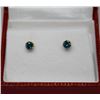 Image 1 : 14KT GOLD BLUE DIAMOND(0.45cT) EARRINGS