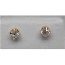 14KT GOLD DIAMOND(0.65ct) EARRINGS