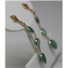Image 2 : 14KT GOLD EMERALD(4.7ct) EARRINGS