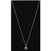 Image 1 : 14KT GOLD BLACK/WHITE DIAMOND PENDANT NECKLACE